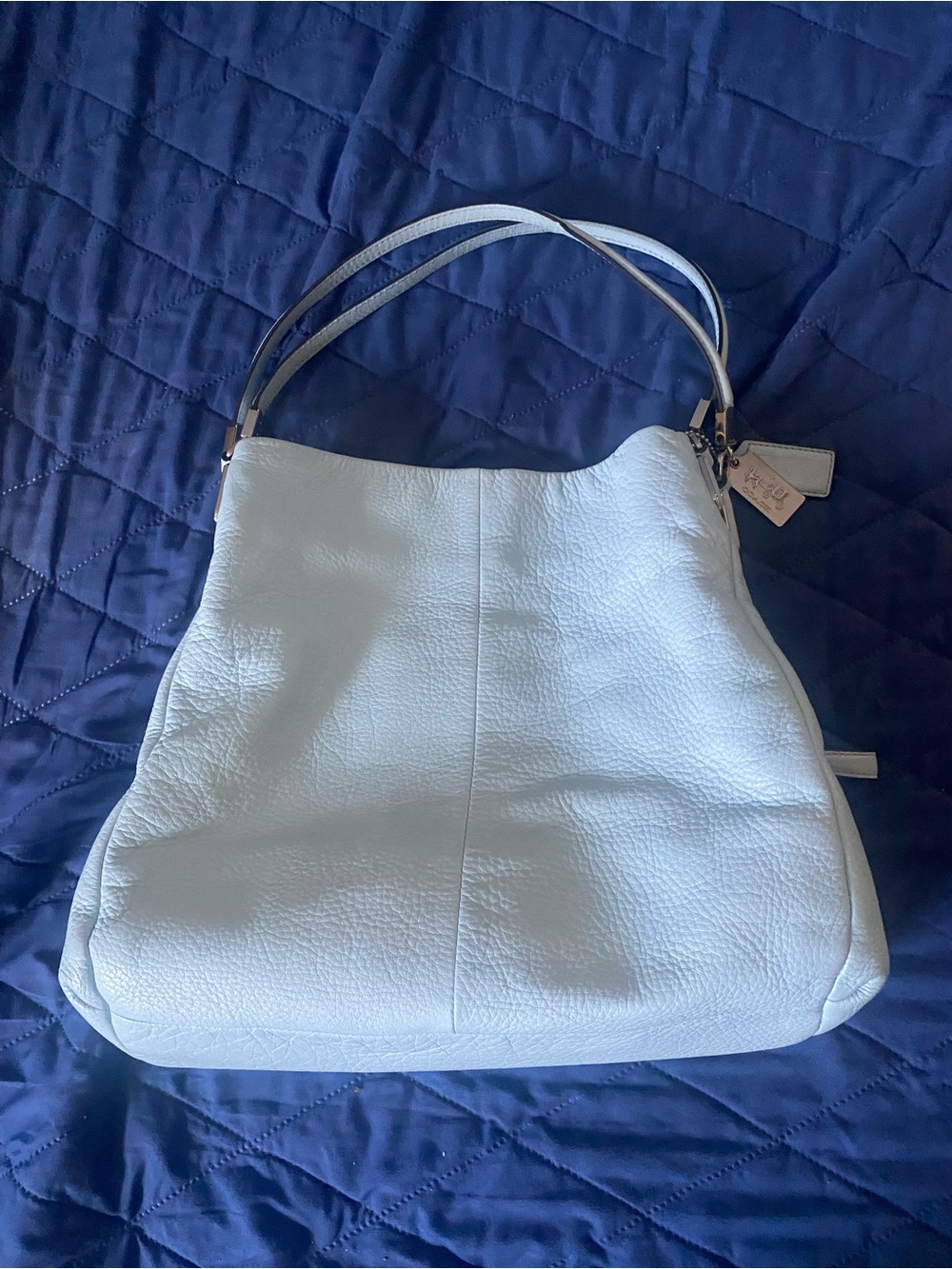 COACH MADISON LEATHER MEDIUM PHOEBE SHOULDER BAG Robin Egg Blue F26224